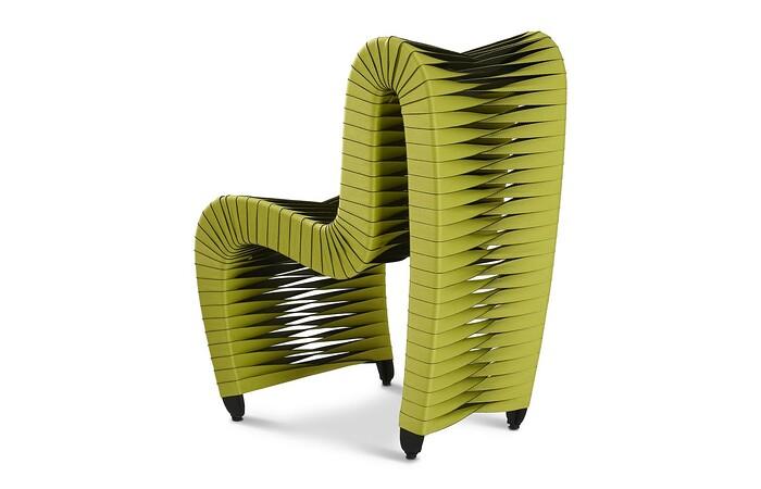 Seat Belt Dining Chair, Green