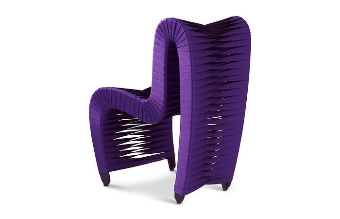 Seat Belt Dining Chair, Purple