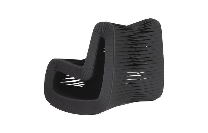 Seat Belt Rocking Chair, Black/Black