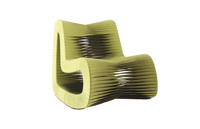 Seat Belt Rocking Chair, Green