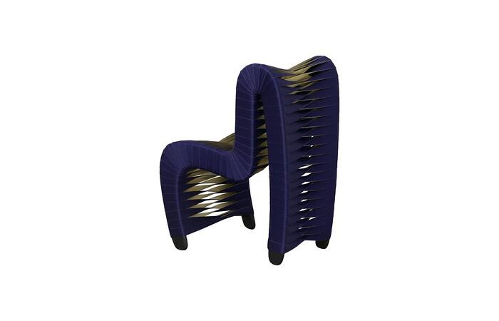 Seat Belt Chair, Kid Sized, Navy
