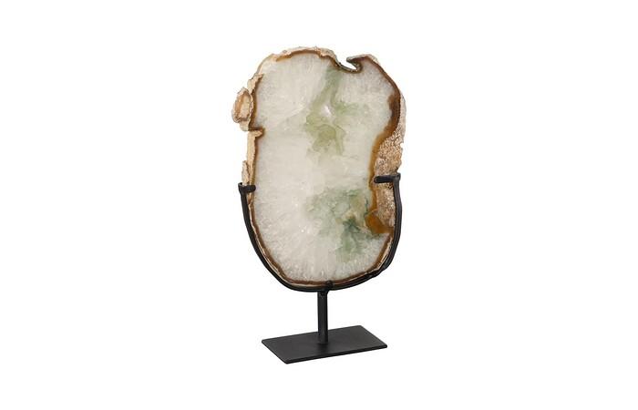 Agate Slab Sculpture on Stand