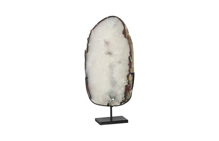 Agate Slab Sculpture on Stand