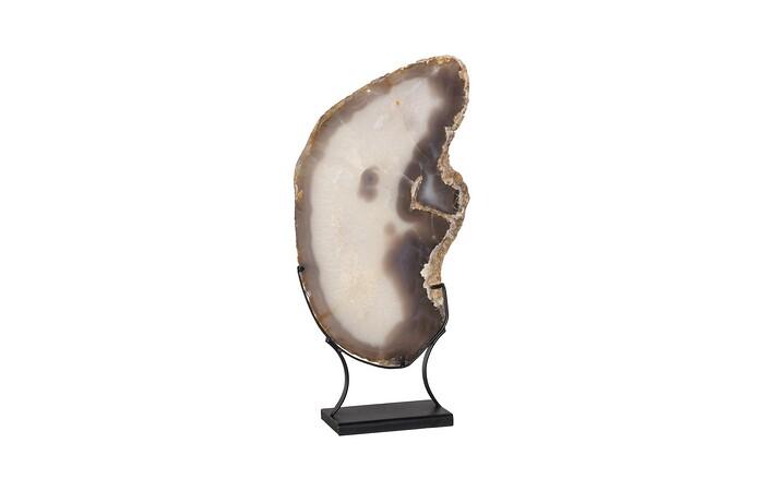 Agate Slab Sculpture on Stand