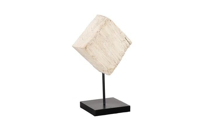 Eroded Wood Block on Stand, Assorted