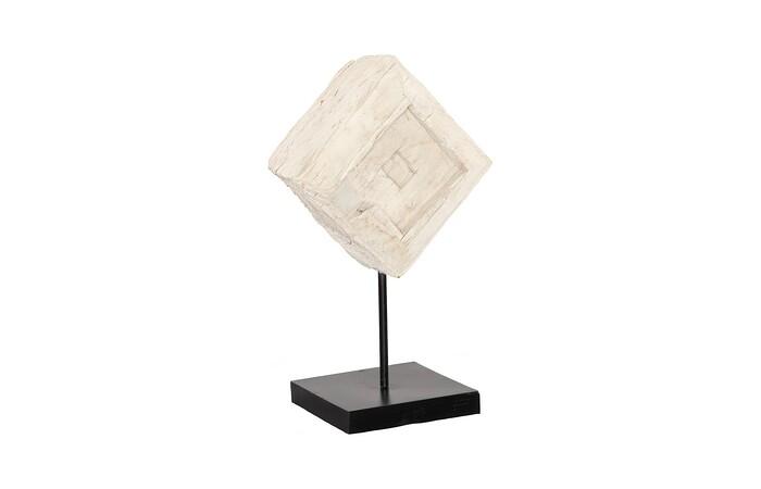 Eroded Wood Block on Stand, Assorted