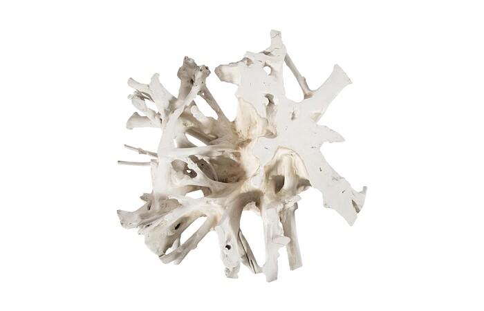 Teak Root Dining Table Base, Bleached