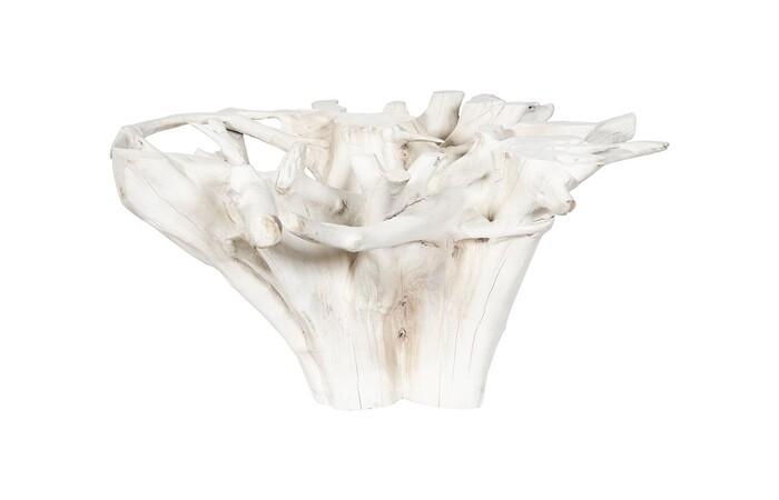 Teak Root Dining Table Base, Bleached