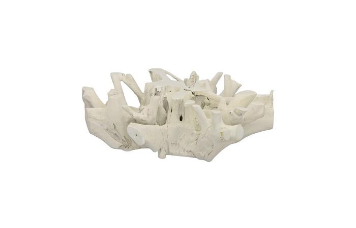 Teak Root Coffee Table, Bleached, Round
