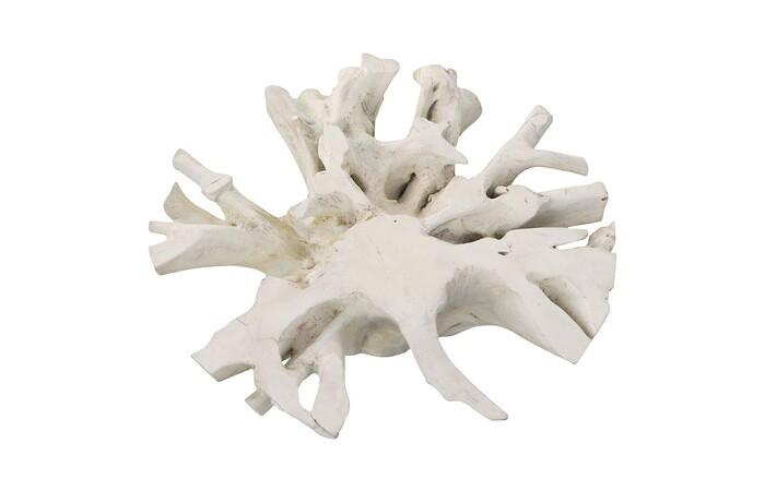 Teak Root Dining Table Base, Bleached