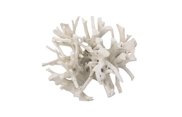 Teak Root Dining Table Base, Bleached