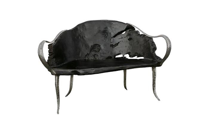 Graven Live Edge Bench, Black