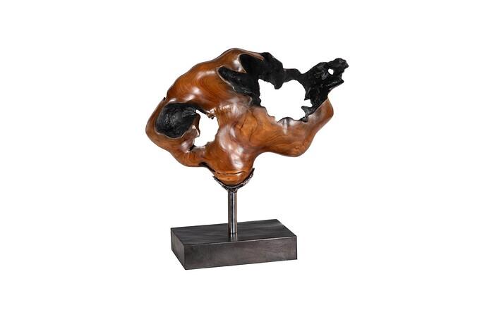 Metallurgy Wood Sculpture, Natural