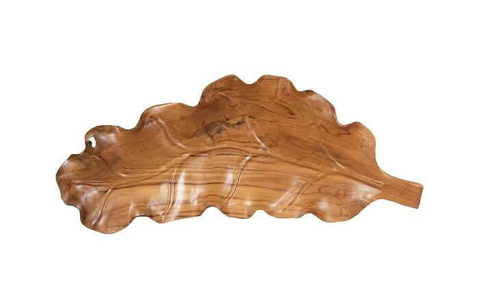 Leaf Bowl, Teak Wood , Natural Finish