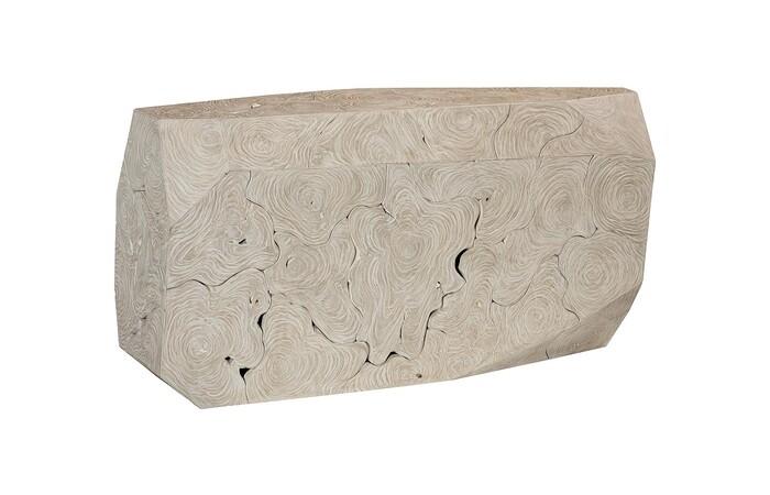 Prism Console Table, Oat Finish