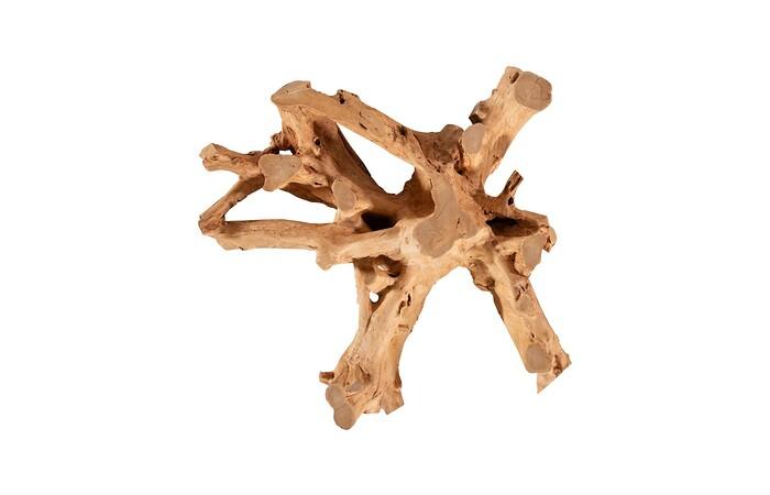 Teak Root Coffee Table, Bleached, Round
