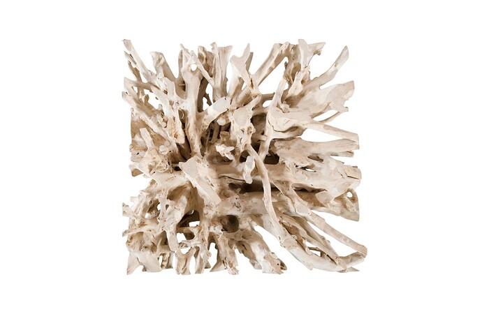Teak Root Dining Table Base, Bleached
