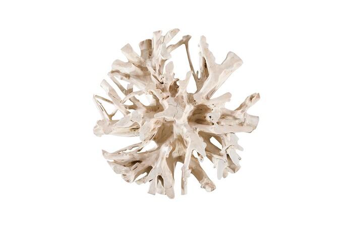 Teak Root Dining Table Base, Bleached