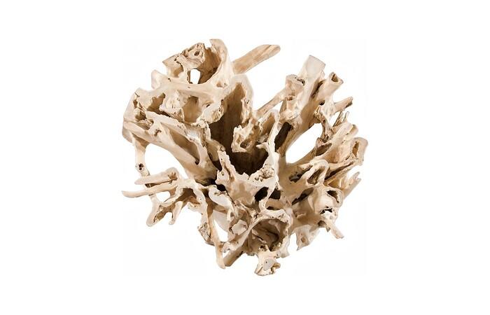 Teak Root Dining Table Base, Bleached, Round