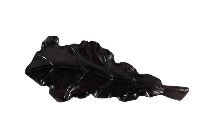Leaf Bowl, Teak Wood,  Black Finish