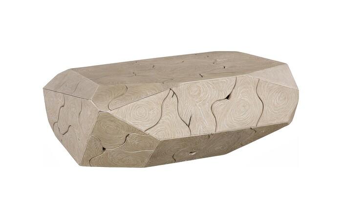 Prism Coffee Table, Oat Finish