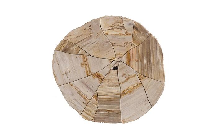 Converge Petrified Coffee Table, Rough, Cream
