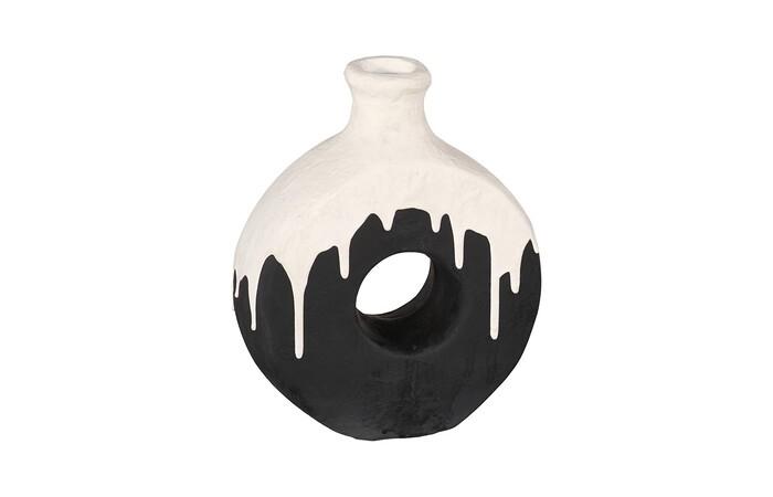 Porcelain Drip Vase, With Circle Hole