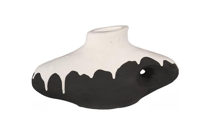 Porcelain Drip Vase, Wide