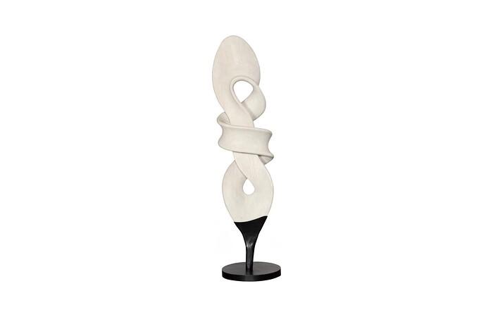 Dancing Sculpture, Smooth White, Small