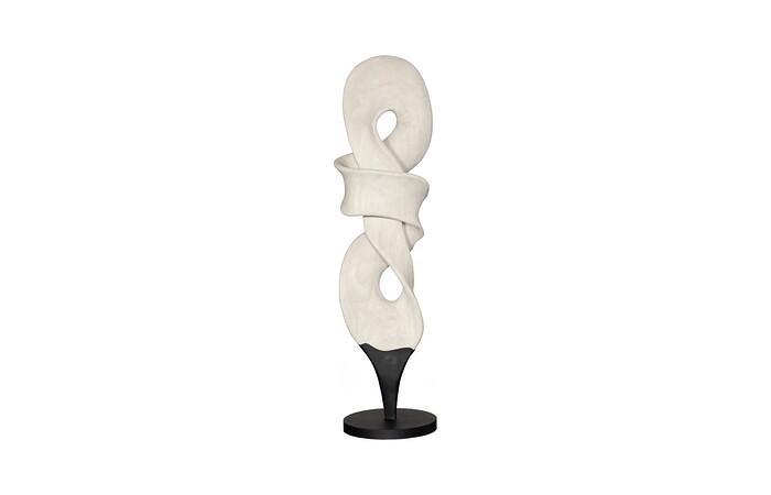 Dancing Sculpture, Smooth White, Small