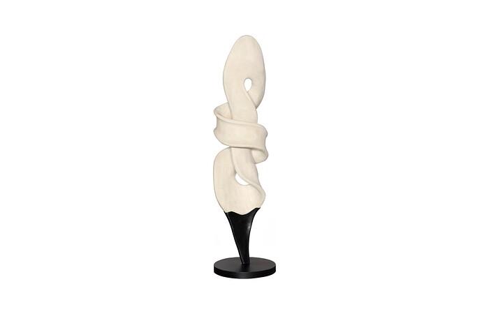 Dancing Sculpture, Smooth White, Small