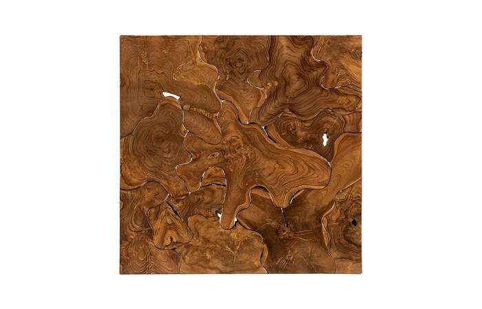Teak Slice Coffee Table, Square