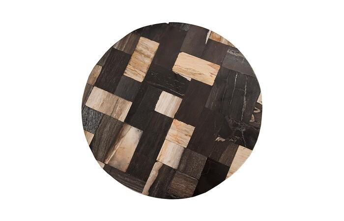 Petrified Laminate Stool, Brown/Black