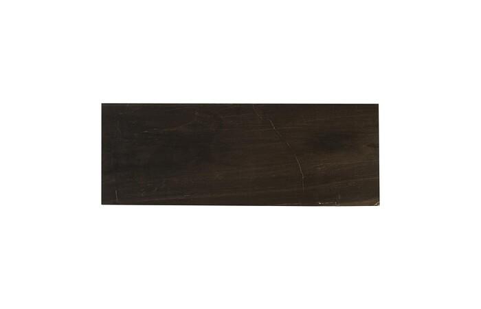 Petrified Wood Console Table, SM, Stainless Steel Base