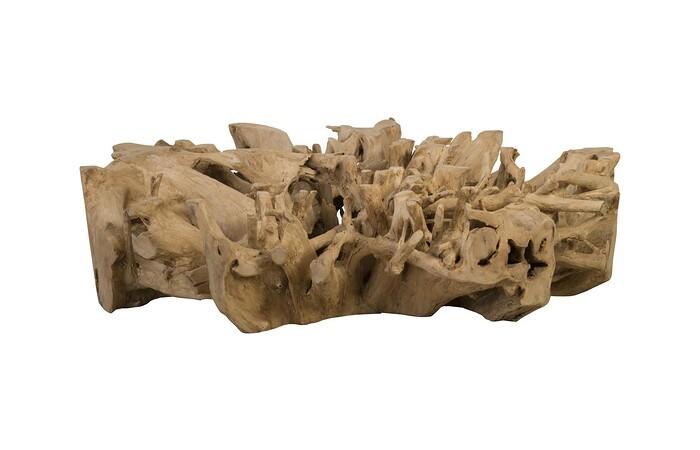Teak Root Coffee Table, Round