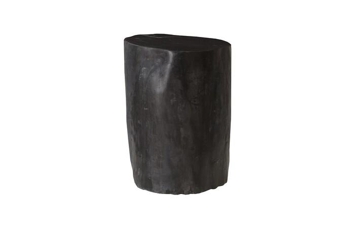 Petrified Wood Stool, Polished , Black 8"-10" x 17"-19"h , Assorted