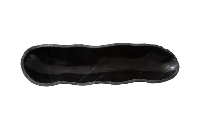 Aragonite Canoe Bowl, Black, Medium