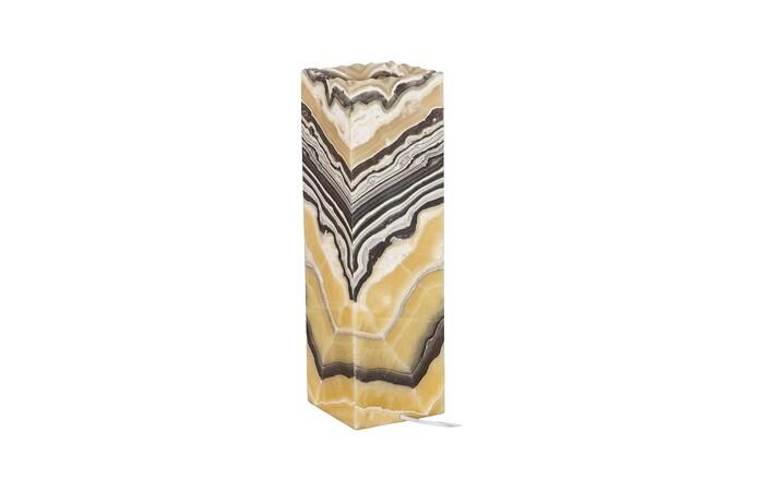 Onyx Lamp, Square, Zebra