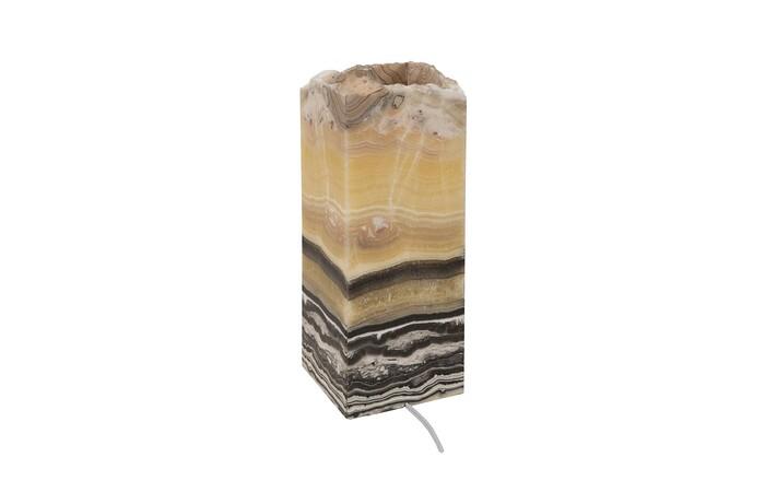 Onyx Lamp, Square, Zebra