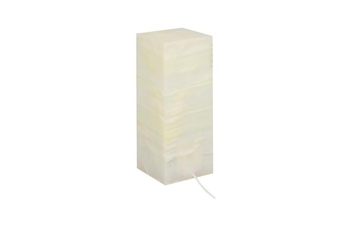 Onyx Lamp, Square, White