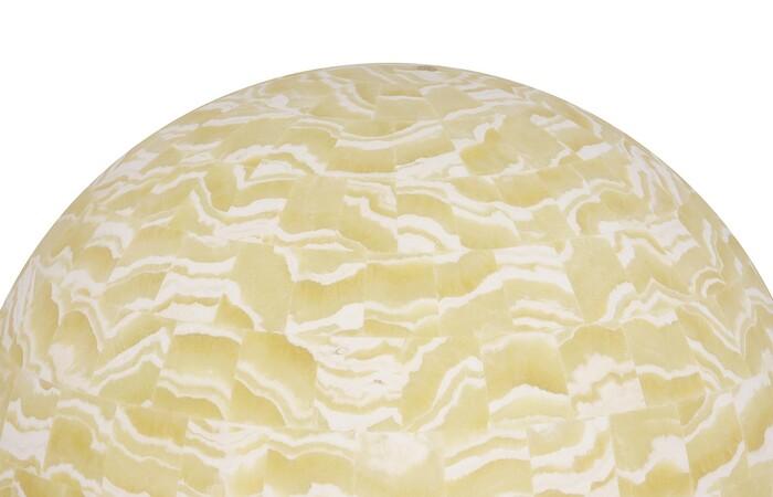 Onyx Lamp, Sphere, White