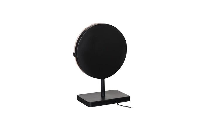 Onyx Lamp, Round Black Base
