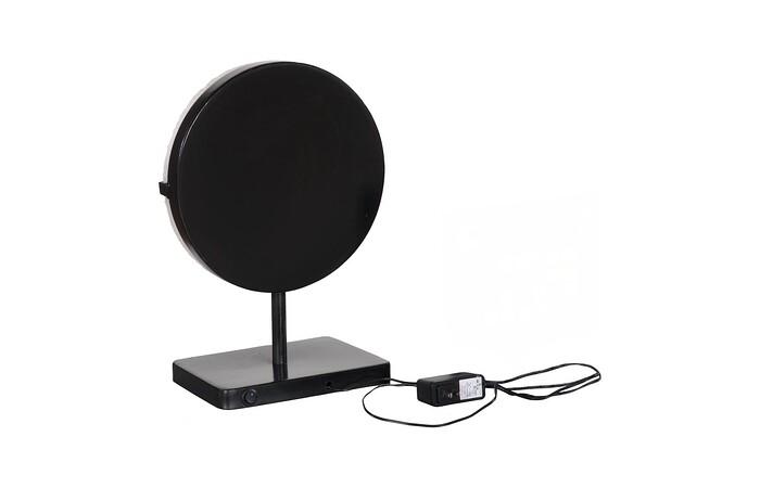 Onyx Lamp, Round Black Base