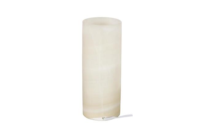 Onyx Lamp, Cylindrical, White