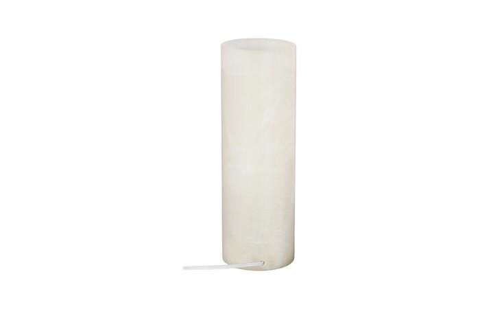 Onyx Lamp, Cylindrical, White