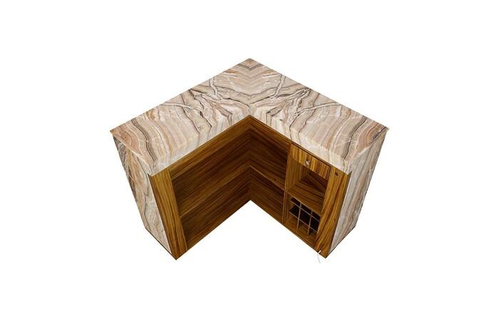Onyx Bar Table, Illuminated