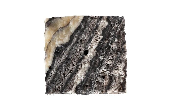Onyx Pedestal, Square, Zebra