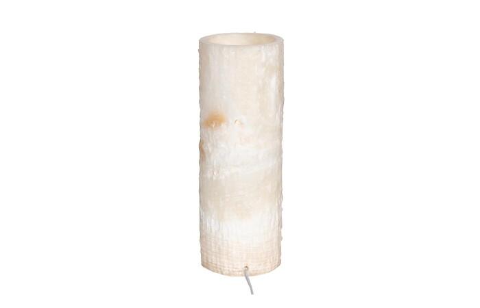 Onyx Cylindrical Lamp Rust, White