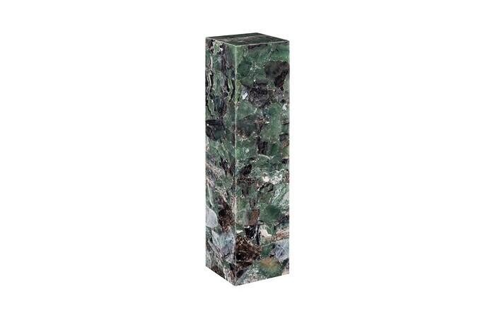 Onyx Lamp Pedestal, Square, Fluorite With Purple