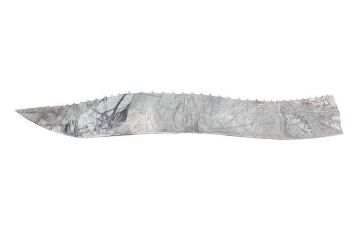 Marble Agave Leaf Bowl, White